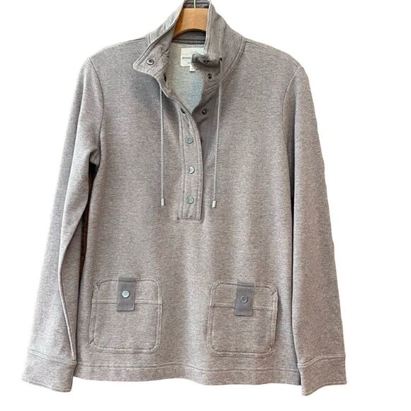 Banana Republic Sz S Gray Cape Cod High Collar Beach Boating Surf Jacket - Picture 1 of 10